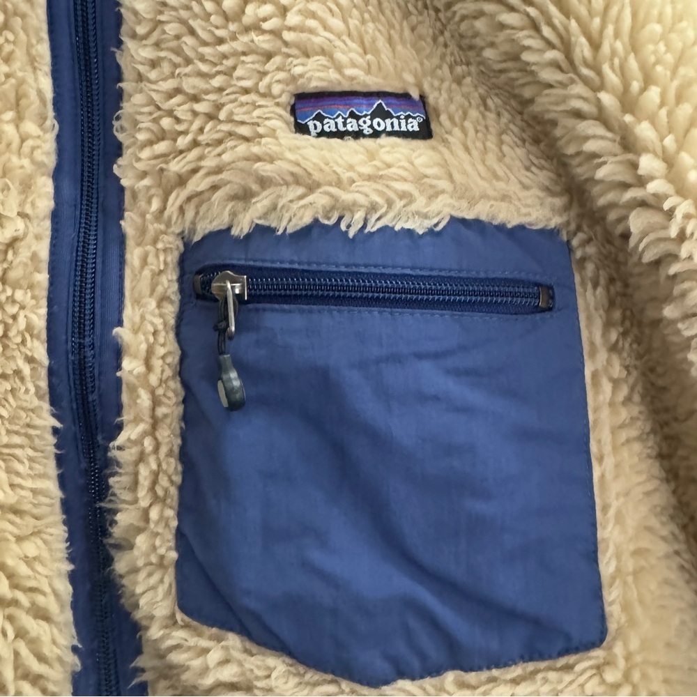 Patagonia Vintage Deep Pile Fleece Oatmeal Size XL - Picture 2 of 10
